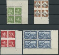 NORWEGEN 155-58 VB **, 1930, König Olaf II In Randviererblocks, Pracht, Mi. (260.-) - Used Stamps