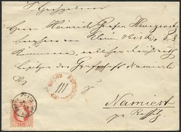 ÖSTERREICH 37/8II BRIEF, 1875, 5 Kr. Rot Und 10 Kr. Blau (rückseitig), Feiner Druck, Auf Brief Aus BRÜNN, Roter Nebenste - Oblitérés