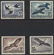 ÖSTERREICH 984-87 **, 1953, Vögel, Prachtsatz, Mi. 350.- - Oblitérés