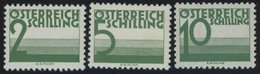 PORTOMARKEN P 156-58 **, 1925, 2 - 10 S. Ziffer, Postfrisch, 3 Prachtwerte, Mi. 600.- - Segnatasse