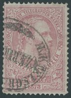 TELEGRAFENMARKEN T 7A O, 1874, 60 Kr. Karmin, Gezähnt L 101/2, Normale Zähnung, Pracht, Mi. 500.- - Telegraphenmarken