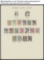 SAMMLUNGEN O,* , Sammlungsteil Österreich Von 1883-1937 Mit Guten Mittleren Ausgaben, Meist Prachterhaltung - Sammlungen