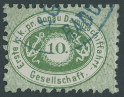 DDG 3I O, 1867, 10 Kr. Grün, Type I, üblich Gezähnt, Pracht - Sonstige & Ohne Zuordnung