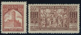 POLEN 281/2 **, 1933, Briefmarkenausstellung Und Von Veit, Postfrisch, 2 Prachtwerte, Mi. 80.- - Altri & Non Classificati