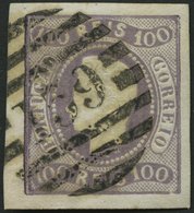 PORTUGAL 23 O, 1867, 100 R. Dunkellila, Nummernstempel 159, Kabinett, Signiert Zumstein, Mi. (140.-) - Used Stamps