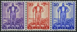 SCHWEIZ BUNDESPOST A294-96 **, 1936, Pro Patria, Prachtstreifen, Mi. 52.- - 1843-1852 Federal & Cantonal Stamps