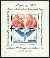 SCHWEIZ BUNDESPOST Bl. 4 **, 1934, Block Aarau, Kaum Sichtbarer Eckbug, Pracht, Mi. 75.- - 1843-1852 Poste Federali E Cantonali