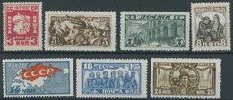 SOWJETUNION 328-34 **, 1927, Oktoberrevolution, Postfrisch, üblich Gezähnter Prachtsatz, Mi. 170.- - Otros & Sin Clasificación