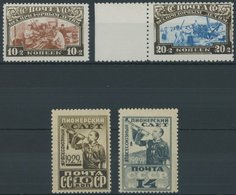 SOWJETUNION 361-64 **, 1929, Kinderhilfe Und 1. Allunions Pioniertreffen Moskau, Postfrisch, 2 Prachtsätze, Mi. 110.- - Sonstige & Ohne Zuordnung