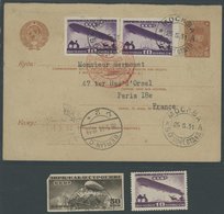 SOWJETUNION 397DD *,400U O , 1931, Luftschiffbau, 10 K. Doppeldruck, Falzrest, Fotoattest Bach/Eichele Und 50 K. Ungezäh - Otros & Sin Clasificación