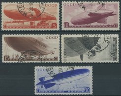 SOWJETUNION 483-87 O, 1934, Luftschiffe, Prachtsatz, Mi. 130.- - Other & Unclassified