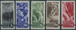 SOWJETUNION 494-98 **, 1935, Erster Weltkrieg, Postfrisch, Satz Feinst/Pracht, Mi. 850.- - Sonstige & Ohne Zuordnung