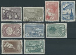 SOWJETUNION 637-45 **, 1938, Flugsport, Normale Zähnung, Postfrischer Prachtsatz, Mi. 240.- - Autres & Non Classés