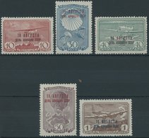 SOWJETUNION 709-13 **, 1939, Tag Der Luftfahrt, Postfrisch, üblich Gezähnter Prachtsatz, Mi. 70.- - Altri & Non Classificati