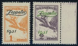 UNGARN 478/9 **, 1931, Graf Zeppelin, Pracht, Mi. 200.- - Sonstige & Ohne Zuordnung