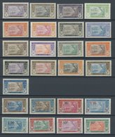 ELFENBEINKÜSTE 41-57,75-82 *, 1913/27, Boot In Der Ebrié-Lagune, Falzrest, 2 Prachtsätze, Mi. 107.- - Unused Stamps