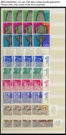 ISRAEL - SAMMLUNGEN, LOTS **, 1968-73, Postfrische Dublettenpartie Israel Im Einsteckbuch, U.a. 4x Mi.Nr. 524-37 Und 3x  - Collezioni & Lotti