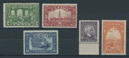 KANADA 119-23 **, 1927 2 - 20 C. Dominion Of Canada, 5 Postfrische Prachtwerte - Gebraucht