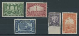 KANADA 119-23 **, 1927 2 - 20 C. Dominion Of Canada, 5 Postfrische Prachtwerte - Usados