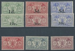 NEUE HEBRIDEN 58,64/5,73-76 *, 1920/1, 9 Prachtwerte, Falzrest, Mi. 78.50 - Autres & Non Classés