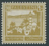 PALÄSTINA 68 *, 1927, 90 M. Hellgelbbraun, Falzrest, Pracht, Mi. 120.- - Palestine