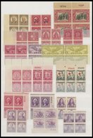 SAMMUNGEN, LOTS VB **, 1927-52, Postfrische Partie Von 66 Verschiedenen Viererblocks, Dabei Viele Randstücke Und Einige  - Collections