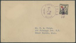 US-FLUGPOST 1931, Figurenstempel Feuerwerksrakete (verwendet Nur Am Nationalfeiertag 4.7.) Auf Brief Aus Finch/Montana,  - 1c. 1918-1940 Covers