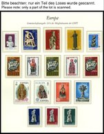 EUROPA UNION **, 1974, Skulpturen, Kompletter Jahrgang, Pracht, Mi. 146.70 - Sammlungen