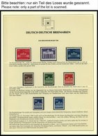 SONSTIGE MOTIVE **,Brief,o , Deutsch-Deutsche Briefmarken Auf Siegerseiten Im Album Und Einem Leitzordner Mit Einzelmark - Philatelie Und Postgeschichte