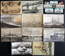 ALTE POSTKARTEN - SCHIFFE KAISERL. MARINE BIS 1918 Kriegsschiffe, 11 Verschiedene Karten - Guerra