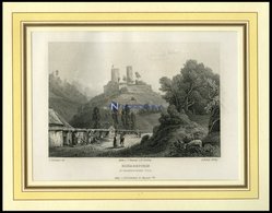 DIEMERSTEIN IM FRANKENSTEINER TAL, Stahlstich Aus Romantische Rheinpfalz Um 1840 - Litografía