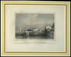 FRIEDRICHSHAFEN: Das Königliche Schloß, Stahlstich Von Lange/Kurz Um 1840 - Lithografieën