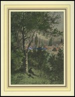 WEISSENBURG/ELS., Teilansicht, Kolorierter Holzstich Um 1880 - Lithografieën