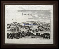 KREUZEN B. GREIN, Gesamtansicht, Kupferstich Von Merian Um 1645 - Lithografieën