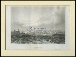 BUKAREST, Gesamtansicht, Stahlstich Von B.I. Um 1840 - Lithographies