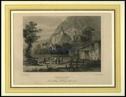 SARGANS, Teilansicht, Stahlstich Von Rohbock/Cooke Um 1840 - Lithographien