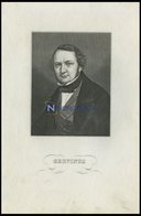 Georg Gottfried Gervinus, Historiker, Stahlstich Um 1840 - Lithografieën