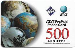 USA - AT&T - Globes, Sam's Club 500 Red Prepaid 500Min, 2000, Used - AT&T