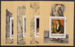 Tchad - 1978 - N°Yv. 344 à 347 - Dürer - 4 KLB / Mini Sheets - Neuf Luxe ** / MNH / Postfrisch - Grabados