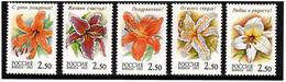 Russia.2002 Flowers (Lilies). 5v X 2.50   Michel # 966-70 - Nuovi