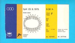 MEDITERRANEAN GAMES 1979 - ATHLETICS - Old Ticket * Jeux Mediterraneens Athletic Athletisme Atletismo Atletica Athletik - Athlétisme