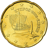 Chypre, 20 Euro Cent, 2008, FDC, Laiton, KM:82 - Chypre