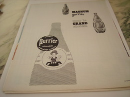 ANCIENNE PUBLICITE POUR LE CHELEM  PERRIER   1963 - Perrier