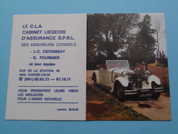 Le C.L.A. Cabinet Liegeois D'Assurance > 4600 Chenee Liège - 1989 ( Zie Foto's ) ( Voiture / Car ) ! - Grand Format : 1981-90