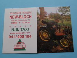 Boulangerie-Parisserie NEW-BLOCH / N.B. Taxi > Liège - 1994 ( Zie Foto's ) ( Voiture / Car ) ! - Grand Format : 1991-00
