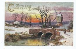 Christmas Card Tuck's Oilette Posted 1908 - Autres