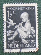 1 1/2 + 1 1/2 Ct Kinderzegel, Child Welfare Kinder Enfant NVPH 313 (Mi 322) 1938 Gebruikt / Used NEDERLAND / NIEDERLANDE - Used Stamps