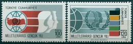 Turquie - 1985 - Yt 2474/2475 - Année Internationale De La Jeunesse - ** - Unused Stamps