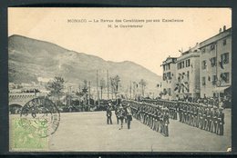 Monaco - Carte Postale - La Revue Des Carabiniers Par Son Excellence M. Le Gouverneur -  Réf JJ 4 - Andere & Zonder Classificatie