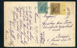 Monaco - Affranchissement Plaisant ( Bord De Feuille ) Sur Carte Postale En 1927 Pour Budapest -  Réf JJ 11 - Covers & Documents